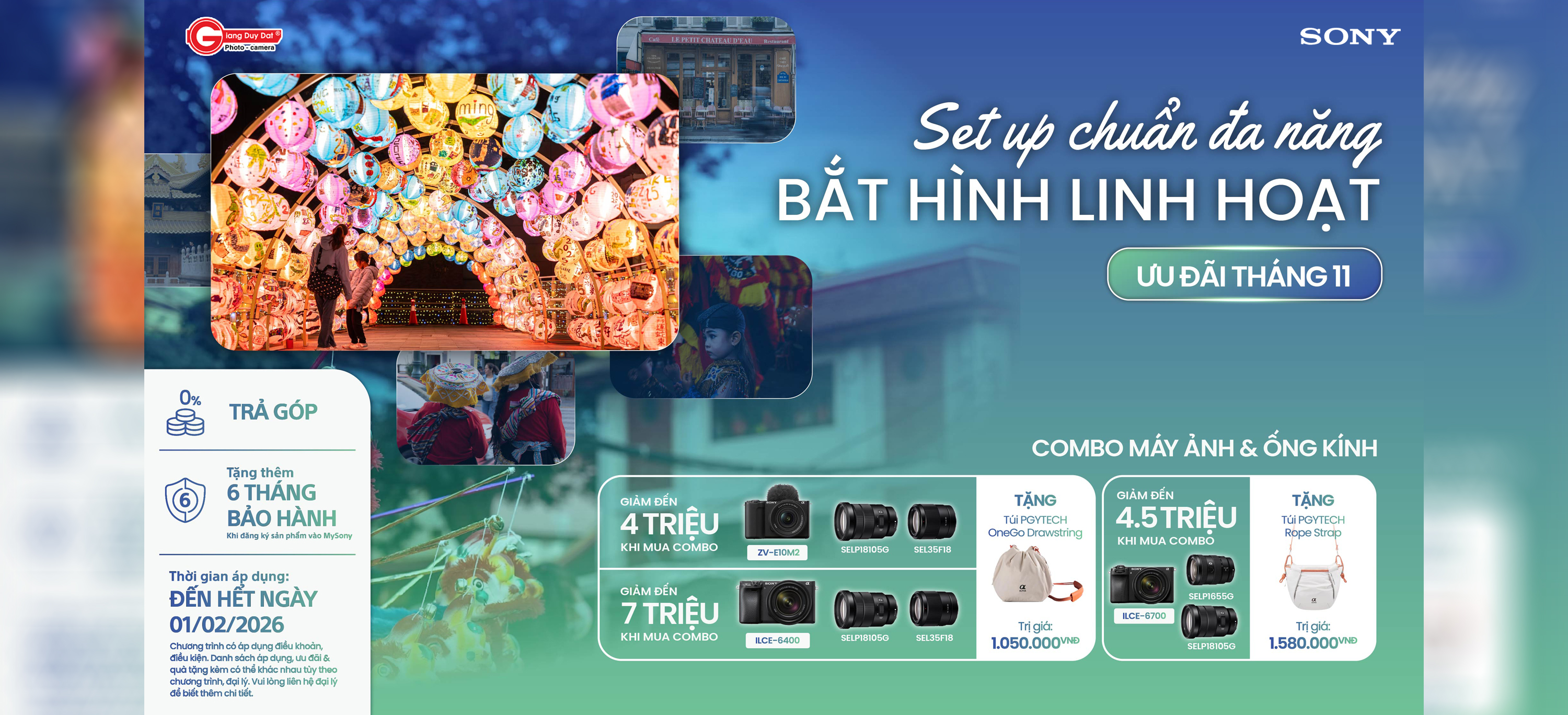 CTKM Sony ZV-E10M2 / A6400 tháng 11.2025