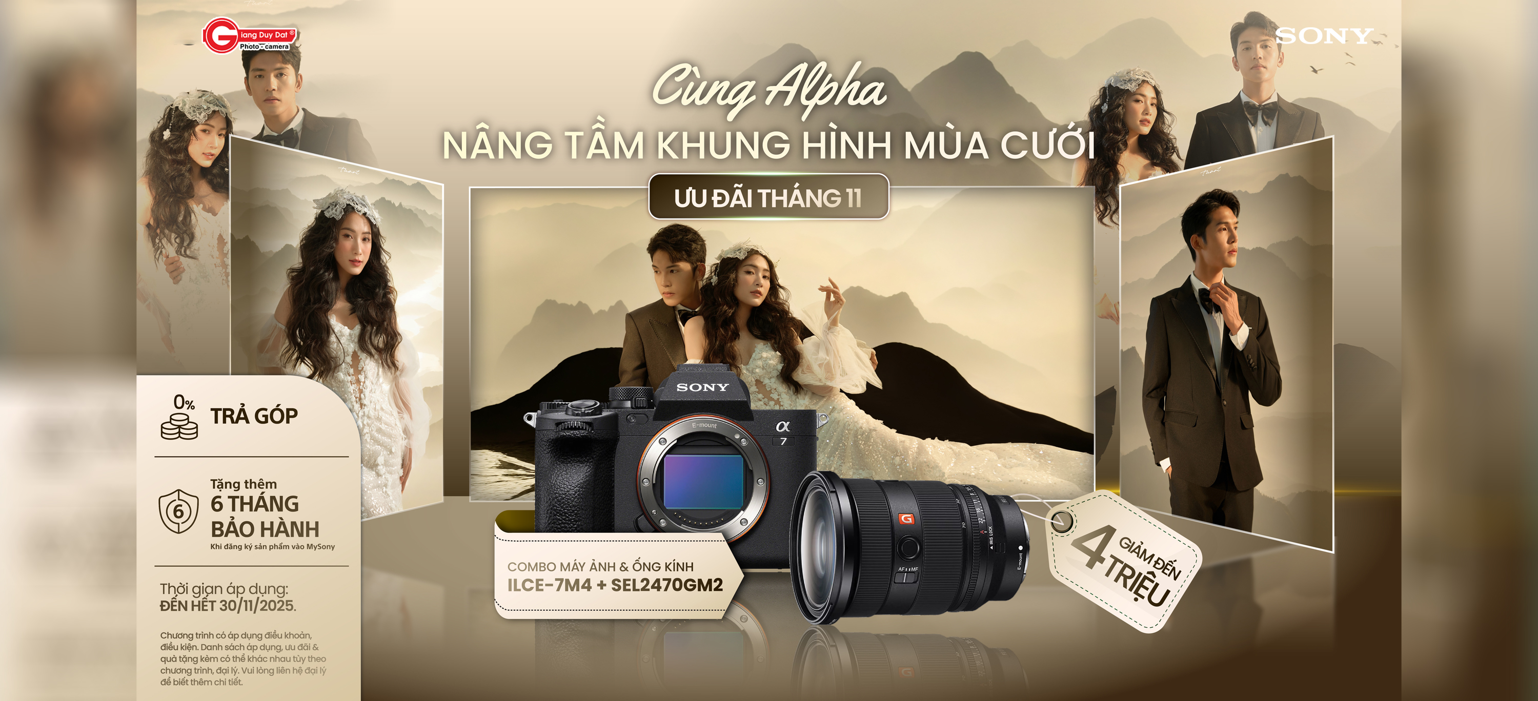 CTKM Sony A7M4 tháng 11.2025