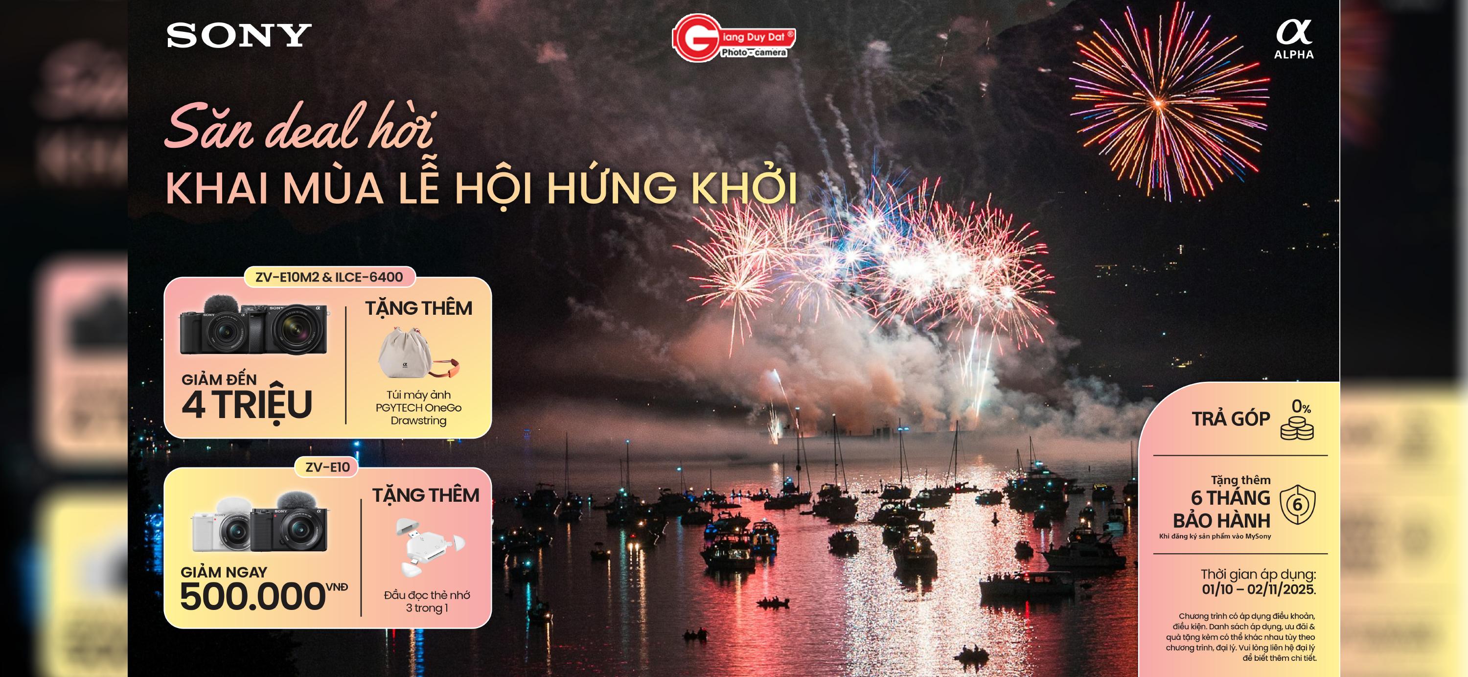 CTKM Sony ZV tháng 9.2025