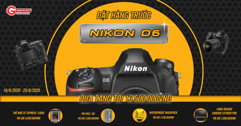 Dat hang may anh Nikon D6 chinh hang