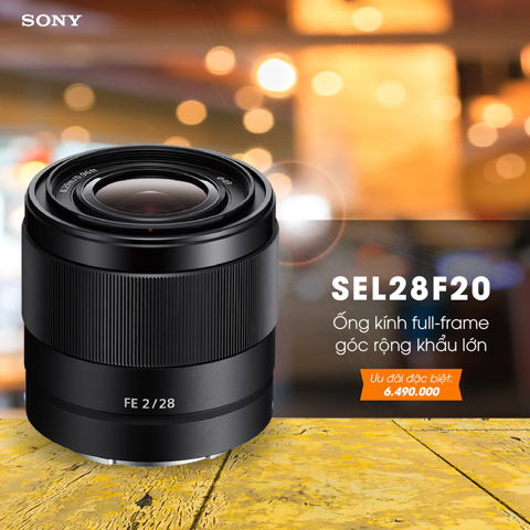 HOT BUY Sony SEL 28mm F/2 ( Chinh Hang ): 6.490.000 VND