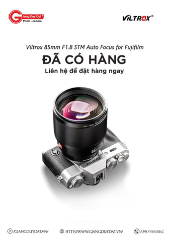 Mo hop ong kinh Viltrox 85mm f/1.8 for Fujifilm