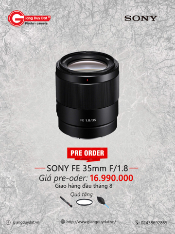 Mo Pre-Order ong kinh Sony FE 35mm f/1.8