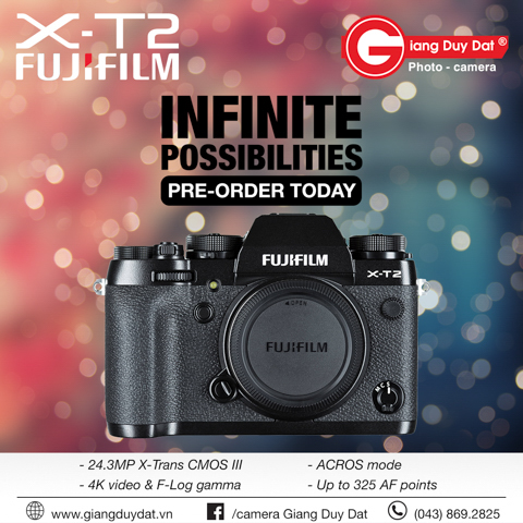 Pre-Order Fujifilm X-T2 nhan ngay qua tang len den 3.000.000 VND