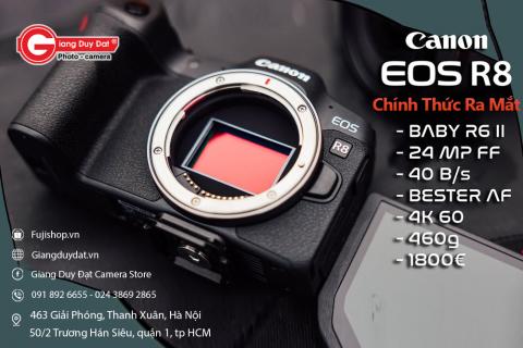 Ra mat Canon EOS R8 moi: Cam bien full-frame 24.2MP, quay video 4K/60p, rat gon nhe