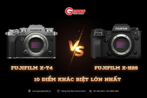 So sanh Fujifilm X-H2s va Fujifilm X-T4: Nhung diem khac biet lon nhat