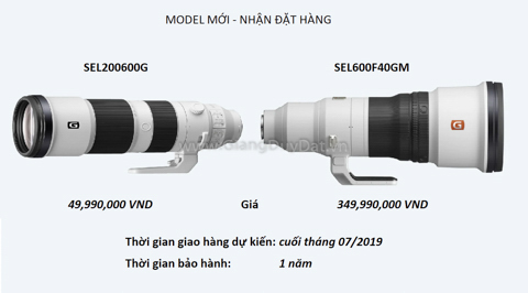 Sony chinh thuc cong bo 2 ong kinh super tele FE 200-600mm f/5.6-6.3 G OSS va FE 600mm f/4 GM OSS