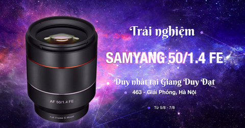Trai Nghiem Samyang FE 50mm F/1.4 for Sony E Mount