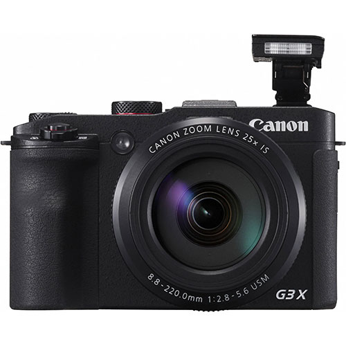 Canon PowerShot G3X: Với Canon PowerShot G3X, bạn sẽ có thể chụp ảnh chuyên nghiệp một cách dễ dàng. Với khả năng zoom quang học 25x, khả năng quay video 1080p và cảm biến 20.2MP, chiếc máy ảnh này là một trong những sản phẩm tốt nhất trong phân khúc máy ảnh siêu zoom.