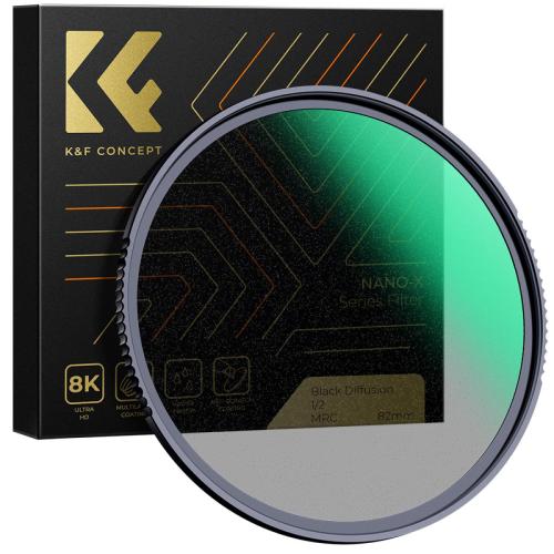 Filter K&F concept Black Mist 1/2 Nano X chống trầy chống nước (Black Diffusion, Pro mist)