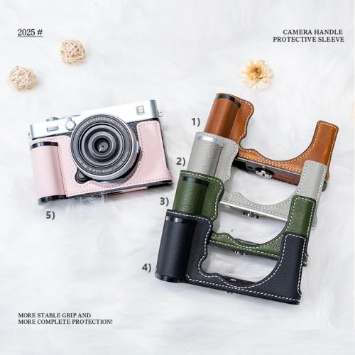 Halfcase Da SHELV Kèm Dây Đeo Cổ Dành Cho Fujifilm X-E5