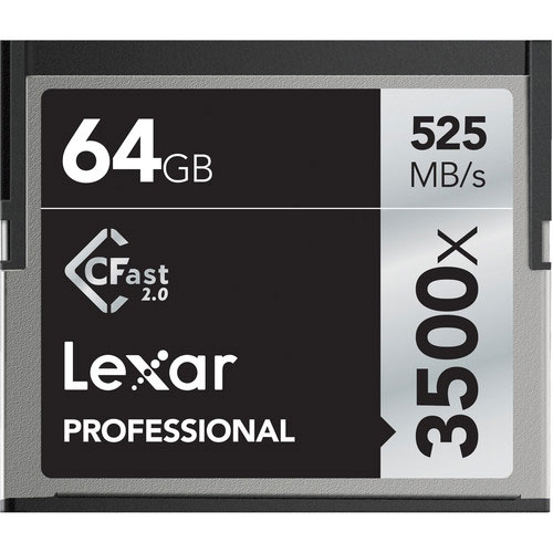 Lexar 64GB Professional 3500x CFast 2.0