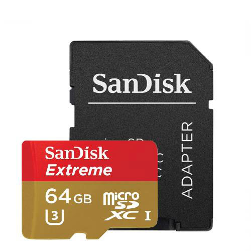 MicroSDXC SanDisk Extreme 64GB UHS-I/U3 - 90MB/s