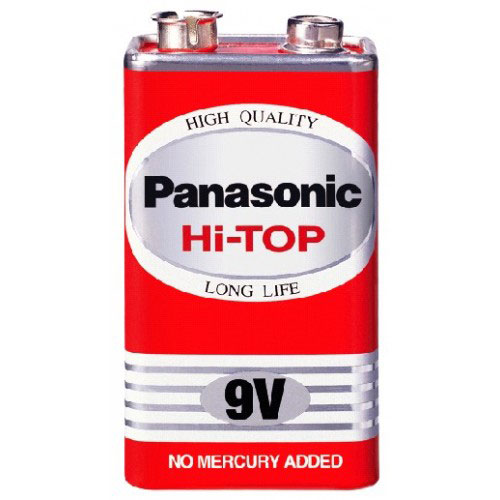 Panasonic HI-TOP 9V BATTERIES Red Color