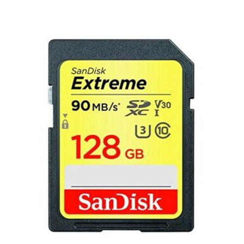 SanDisk Extreme 90MB/s UHS-I U3 128GB SDXC