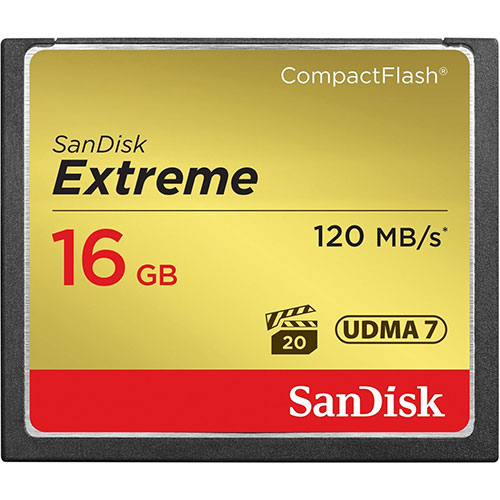 Sandisk CF Extreme 16GB 800x 120mbs