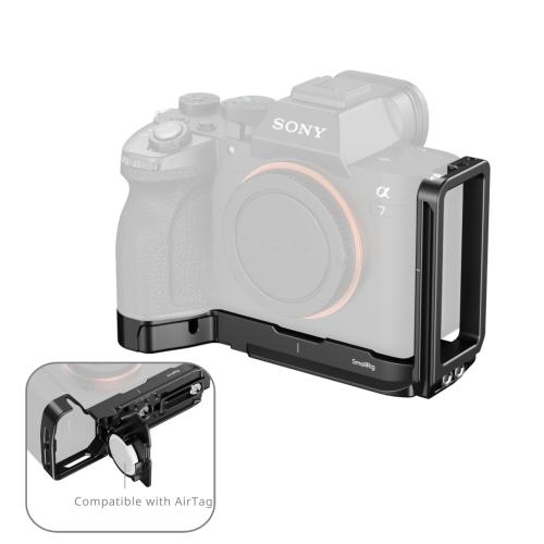 SmallRig 6034 L-Shaped Mount Plate with AirTag Slot for Sony A7 V / A7R V / A7 IV / A7S III / A1 / A7R IV