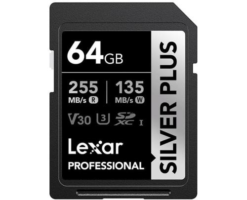 Thẻ nhớ Lexar 64GB Professional SILVER PLUS UHS-I V30