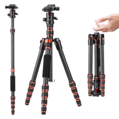 Carbon Fiber Camera Tripod K&F Concept A225C0 + BH-25L Air Pro KF09.077V3