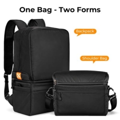 Collapsible Camera Bag K&F Concept 2 Way 22L for Photographers Business Trip, Travel, Everyday Bag, Black