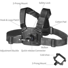 Dây đeo ngực Smallrig 6050 gắn Osmo Pocket 4/3 Action Cam/Điện thoại quay POV dễ dàng