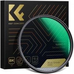 Filter K&F Blue Streak Nano-X Series  Optical Glass Ultra clear Waterproof Anti-Scratch Anti-Reflection Green Film