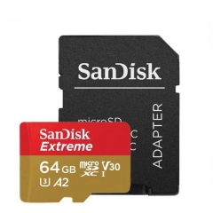 MicroSDXC SanDisk Extreme V30 A2 64GB 160MB/s