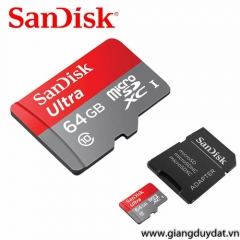 MicroSDXC SanDisk Ultra 64GB UHS-I - 80MB/s