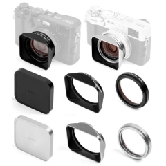NiSi X100 Series NC UV Filter with 49mm Filter Adaptor Metal Lens Hood and Lens Cap for Fujifilm