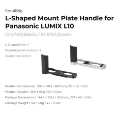 Smallrig 5700 5701 6136 Hand Grip Silicone LUMIX L10