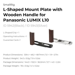 Smallrig 5943 5942 Hand Grip Gỗ Lumix L10