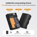 Bộ pin sạc máy ảnh K&F Concept LP-E6P 2400mAh (KF28.0093) 2