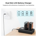 Bộ pin sạc máy ảnh K&F Concept LP-E6P 2400mAh (KF28.0093) 3