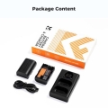 Bộ pin sạc máy ảnh K&F Concept LP-E6P 2400mAh (KF28.0093) 5