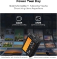 Combo 2 pin 1 sạc K&F concept for Nikon EN-EL25 1600mah for Nikon Z30 Z50 ZFC 2