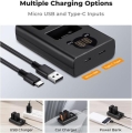 Combo 2 pin 1 sạc K&F concept for Nikon EN-EL25 1600mah for Nikon Z30 Z50 ZFC 5