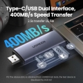 Đầu đọc thẻ CFast Ugreen 2in1 USB-C 3.1 + USB 3.0 2