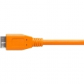 Dây Tether Tools - TetherPro USB C to 3.0 Micro B Right Angle - Màu Cam - Dài 4.6m 4