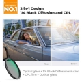 Filter Black Mist 1/4 & CPL 2-in-1 Nano-Xcel Series KF01.3233V2 2