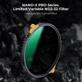 Filter K&F Concept Nano-X Pro ND2-32 (1-5stop) Variable Neutral Density 2