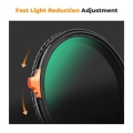 Filter K&F ND2-ND32 (1-5 Stop) True Color Variable and CPL Circular Polarizing Lens Filter 2 in 1 for Camera Lens Neutral Density Polarizer Filter Nano-X Series 4