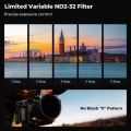 Filter K&F True Color & Ultra-Low Reflection Variable ND2-32 (1-5 Stops) Nano-X Series / KF01.2082 4