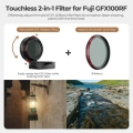 Freewell Real Lens Hood for Fuji GFX100RF with Hybrid CPL/Black Mist Filter 5