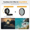 Freewell Real Lens Hood for Sony RXIR III with 2-in-1 CPL/Black Mist Filter 2