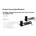 L-Shaped Mount Plate with Silicone Handle for FUJIFILM X-E5 5447 5448 5