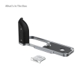 L-Shaped Mount Plate with Silicone Handle for FUJIFILM XHalf 5