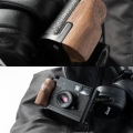 L-Shaped Mount Plate with Wooden Handle for FUJIFILM X Half 5223 4