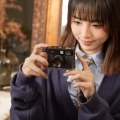 L-Shaped Mount Plate with Wooden Handle for FUJIFILM X Half 5223 5