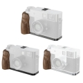 L-Shaped Mount Plate with Wooden Handle for FUJIFILM X Half 5223 5224 5394