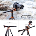 Tripod K&F Concept KF09.112 T255A3+BH28L 1.8m Alum Tripod with Cross Arm for Flat Lay Photos 2